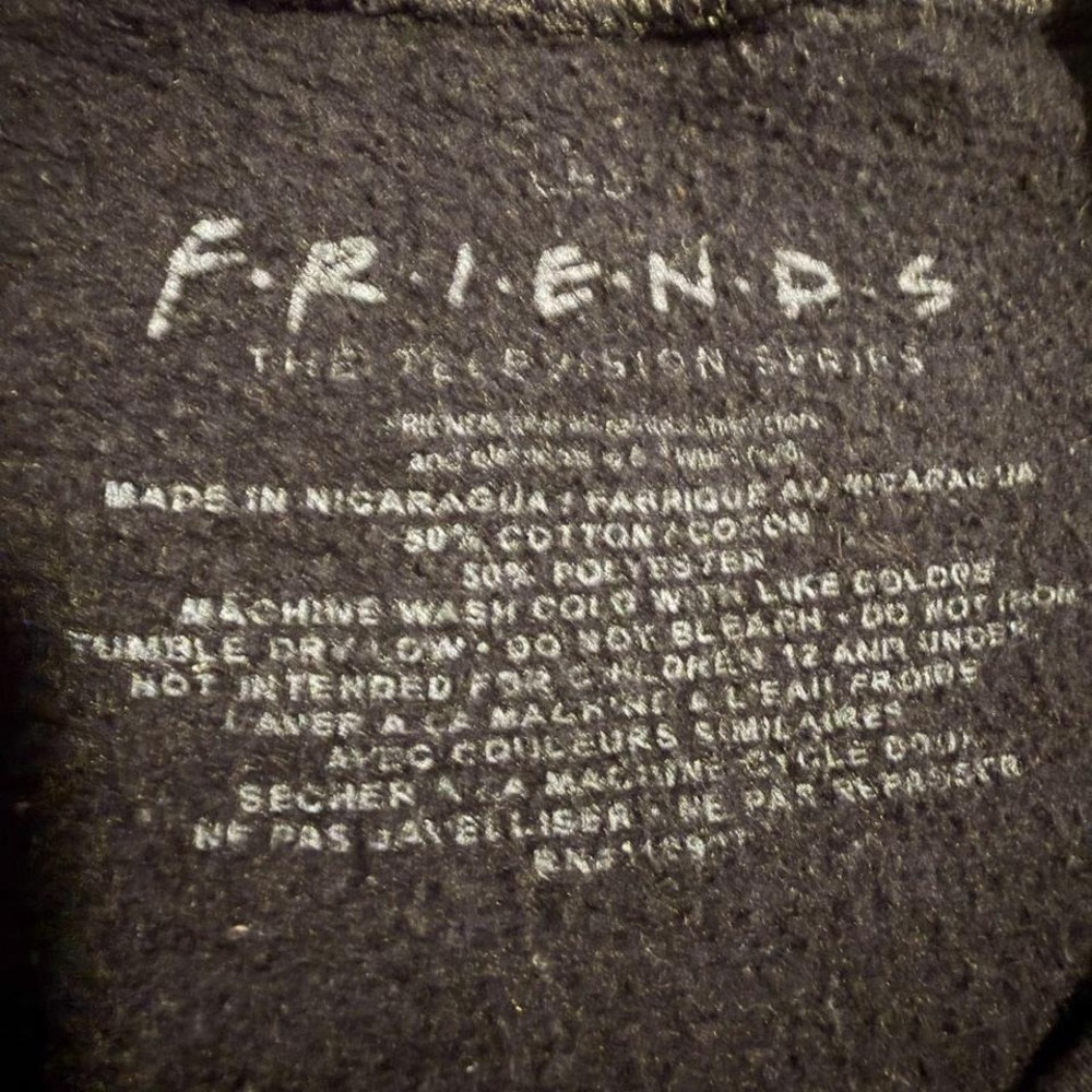 Friends Black Graphic Crewneck Sweatshirt Size Medium - Picture 5 of 5